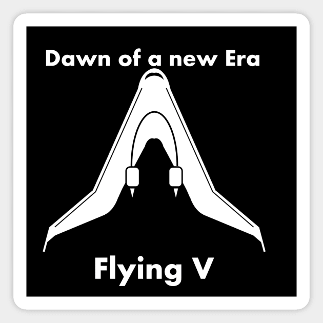 Flying V aircraft Magnet by juliascornershop